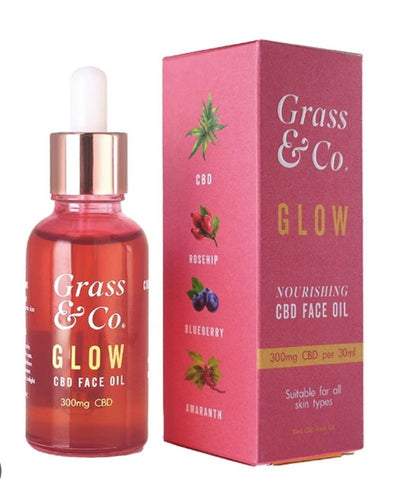 Grass & Co. GLOW Nourishing 300mg CBD Face Oil 30ml