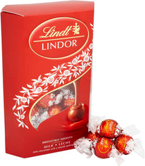 Lindt Lindor Milk Chocolate Truffles Box Large-Approx 26 balls, 337g-Chocolate Truffles with a Smooth Melting Filling
