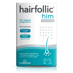Vitabiotics Hairfollic Him Advanced (30 Tablets/30 Capsules)