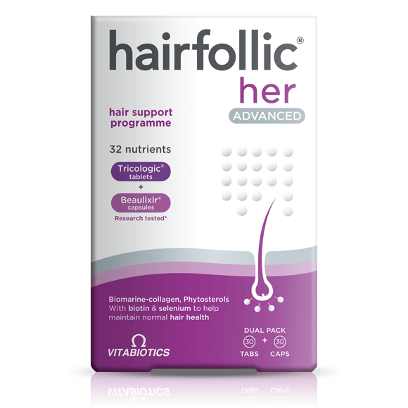 Vitabiotics Hairfollic Her Advanced (30 Tablets/30 Capsules)