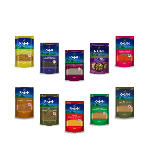 Rajah Spices ELITE Combo of 10 various spice