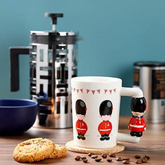 Puckator Guardsman Figure Ceramic Shaped Handle Mug
