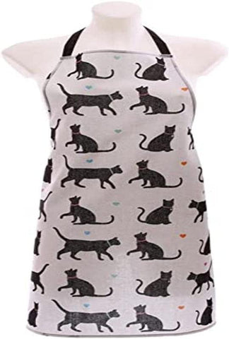 Puckator Love My Cat Apron, Cotton, Mixed, Height 70cm