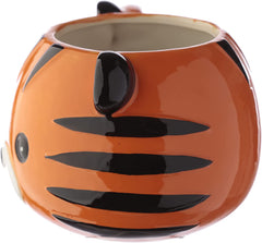 Puckator Adoramals Tiger Head Ceramic Shaped Mug, Tea Coffee Hot Drink