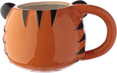 Puckator Adoramals Tiger Head Ceramic Shaped Mug, Tea Coffee Hot Drink