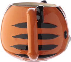 Puckator Adoramals Tiger Head Ceramic Shaped Mug, Tea Coffee Hot Drink