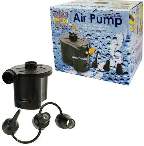 Air Pump Inflator For Inflatable Bed Pillow Pool Toys Camping Travel Garden