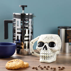 Ancient Skull Head Ceramic Shaped Mug, Tea Coffee Hot Drinks