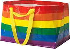 Ikea STORSTOMMA (FRAKTA) Large 71L Pride Rainbow Reusable Carrier Bags - Set of 2