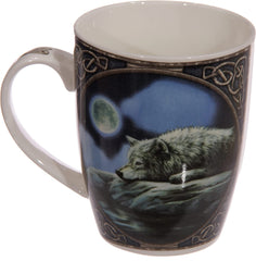 Puckator Lisa Parker Wolf Quiet Reflection Porcelain Mug