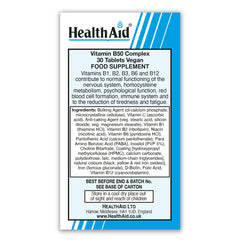 HealthAid Vitamin B50 Complex Tablets