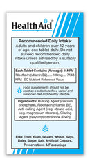 HealthAid Vitamin B2 (Riboflavin) 100mg Tablets - Prolonged Release