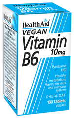 HealthAid Vitamin B6 (Pyridoxine HCl) Tablets