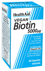Biotin 5000µg with Vitamin B5 60 Capsules