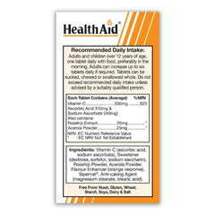 HealthAid Vitamin C 1000mg Chewable Tablets
