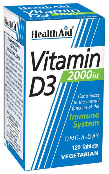HealthAid Vitamin D3 2000iu Tablets