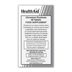 Chromium Picolinate 200ug Tablets