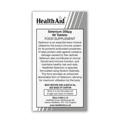 HealthAid Selenium 200ug - Prolonged Release Tablets
