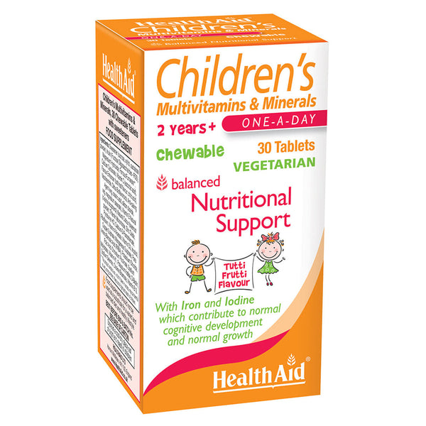 HealthAid Children's MultiVitamin + Minerals Tablets Chewable