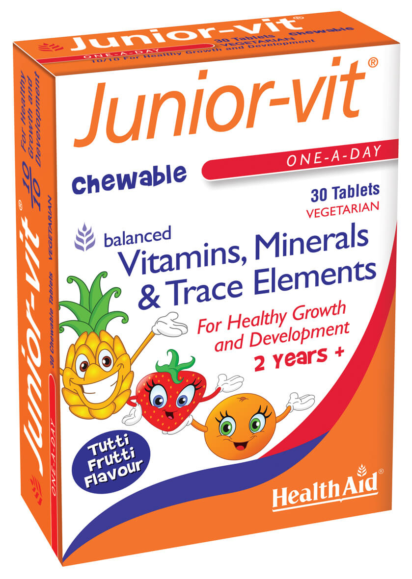 HealthAid Junior-vit - Chewable (Tutti-fruity Flavour) Tablets