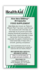 HealthAid Aloe Vera 5000mg Capsules