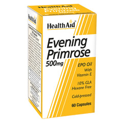 Evening Primrose Oil 500mg + Vitamin E Capsules