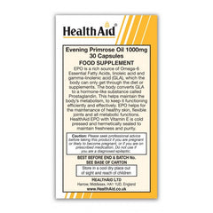 Evening Primrose Oil 1000mg + Vitamin E Capsules