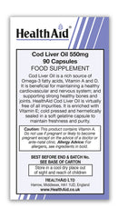 Cod Liver Oil 550mg Capsules