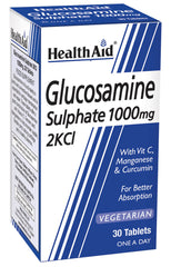 HealthAid Glucosamine Sulphate 1000mg 2KCl Tablets
