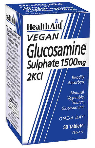 HealthAid Glucosamine Sulphate 1500mg 2KCl Tablets
