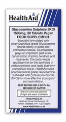 HealthAid Glucosamine Sulphate 1500mg 2KCl Tablets