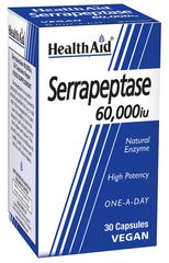 HealthAid Serrapeptase 60,000iu Capsules