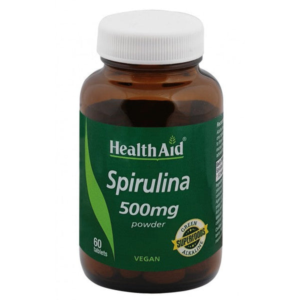 HealthAid Spirulina 500mg Tablets