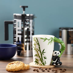 Puckator Panda Ceramic Shaped Handle Mug
