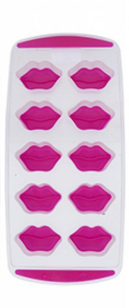 Ice Cube Tray Mould Easy Pop Out Lips Heart Flower Shapes Jelly Maker