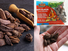 TRS Black Cardamom Whole Elaichi Pods Amomum Subulatum Moti Elaichi 50g
