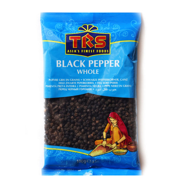 TRS Black Pepper Whole Peppercorn-Piper Nigrum 100g