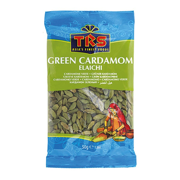 TRS Cardamom Green Pods, Cardamon Elaichi 50g