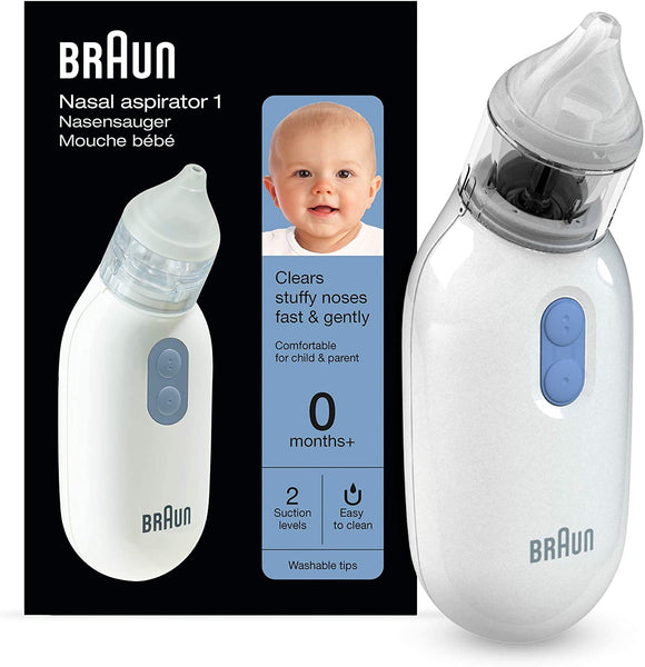 Braun Nasal Aspirator 1 Clear stuffy noses quickly & gently.