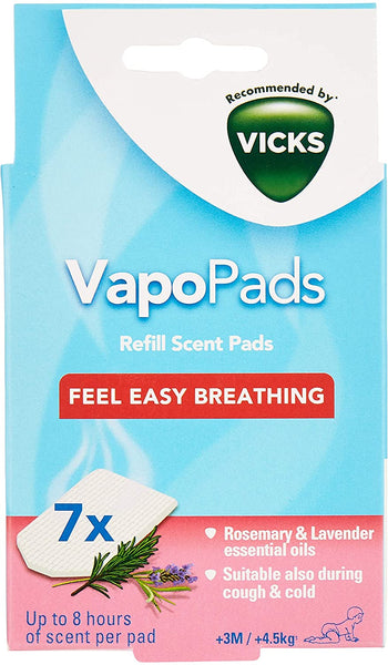 Vicks VBR7 Rosemary and Lavender VapoPads Refill - Pack of 7